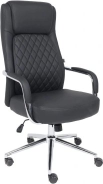 

Офисное кресло AksHome Lorean (черная экокожа/хромированный металл)