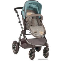 Универсальная коляска Lorelli Aurora 2018 (3 в 1, Beige&Green Bear)