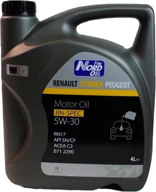 

Моторное масло Nord Oil Specific Line 5W-30 Renault/Citroen/Peugeot 4л