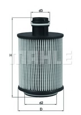 

Масляный фильтр Mahle Knecht OX559D