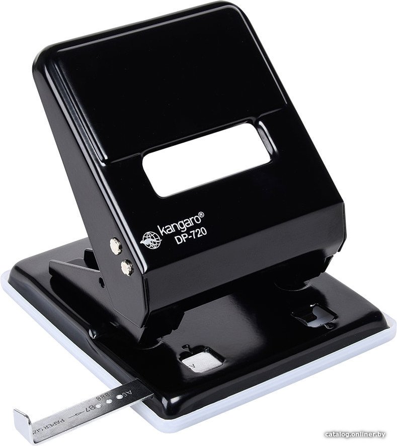 Дырокол Kangaro DP-720 36 л (черный)