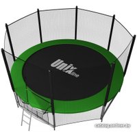 Батут Unix Line Classic 14ft Outside (синий/зеленый)