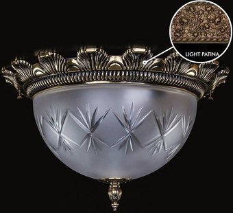 Припотолочная люстра ArtGlass Lea Ii. Light Patina