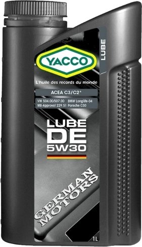 

Моторное масло Yacco Lube DE 5W-30 1л
