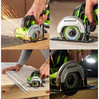 Угловая шлифмашина Greenworks GD24UCS 3402007 (без АКБ)