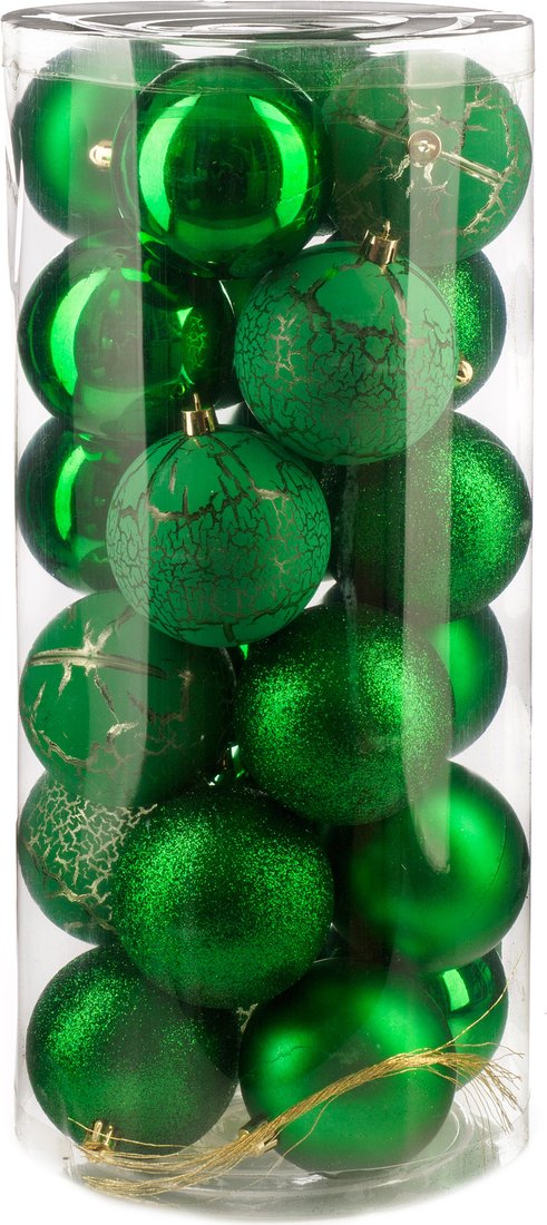 

Елочная игрушка Ausini VT25-04021-5 (зеленый, 24 шт)