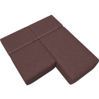 Угловой диван Лига диванов Лига-060 НПБ угол универсальный 129503 (замша Joly 09 бордовый)