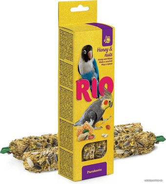 Лакомство для птиц Rio Палочки с медом и орехами 2х75 г