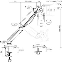 Кронштейн для монитора Lumi LDT46-C012E