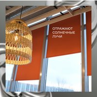 Рулонные шторы Franc Gardiner Blackout Silver 55x160 7799132 (оранжевый)