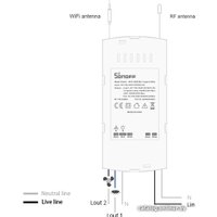 Реле Sonoff IFan04-H+RM433 R2