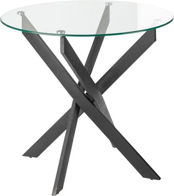 Кухонный стол Mio Tesoro Астро Ф80 (стекло/черный)