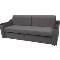 Диван Сириус Лидер-3 НПБ (Eva 07 велюр темно-серый)