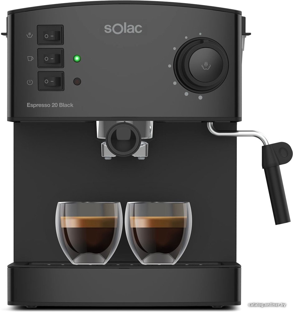 Рожковая кофеварка Solac Espresso 20 Bar (черный)