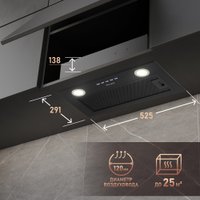 Кухонная вытяжка Weissgauff FIONA 60 BL