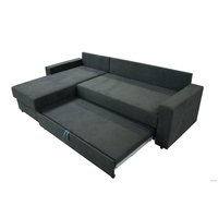 Угловой диван Mio Tesoro Vide 4УС (шенилл, Evento Carbon Black)