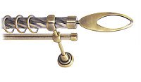 

Карниз для штор Lm Decor Эллипс 178 1р витой 25мм (антик, 3.6м)