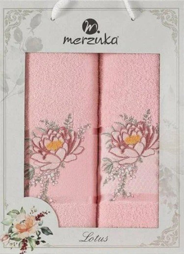 

Набор полотенец Merzuka Lotus 11296 (2 шт, в коробке, розовый)