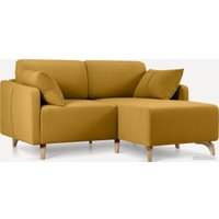 Угловой диван Divan Льери Мини Velvet Yellow 240326 (желтый)