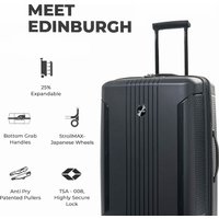 Чемодан-спиннер Verage Edinburgh 22019WS II-M 66 см (черный)