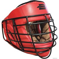 Cпортивный шлем BoyBo Flexy с металлической решеткой (L, красный)