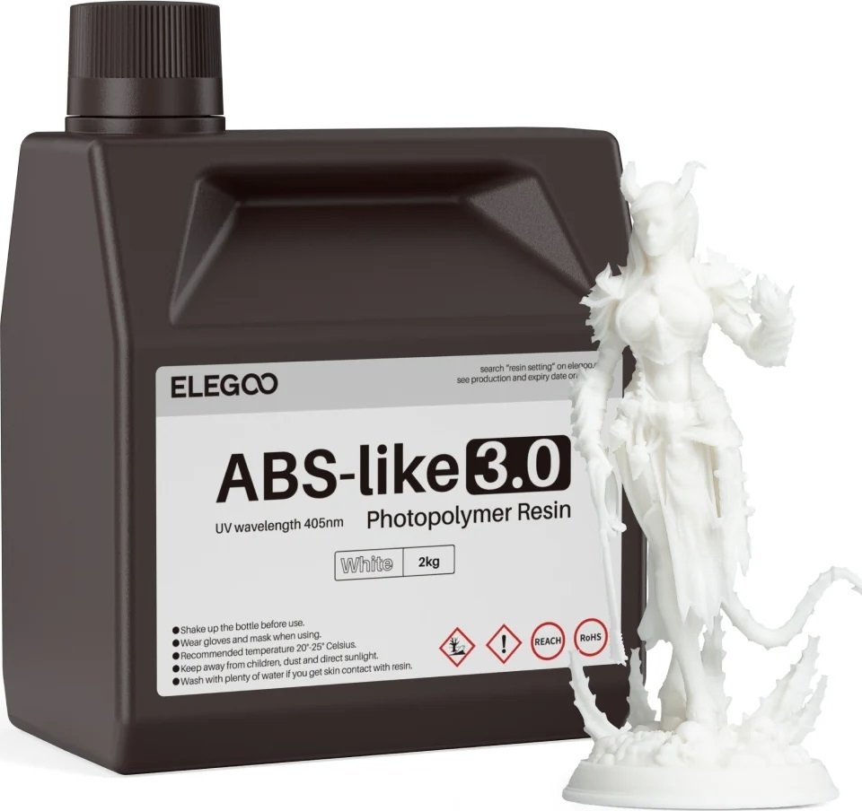 

Фотополимер Elegoo ABSlike V3.0 2кг (белый)