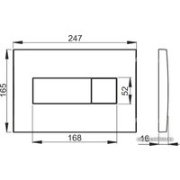 Панель смыва Alcaplast M371