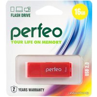 USB Flash Perfeo C04 16GB (красный) [PF-C04R016]