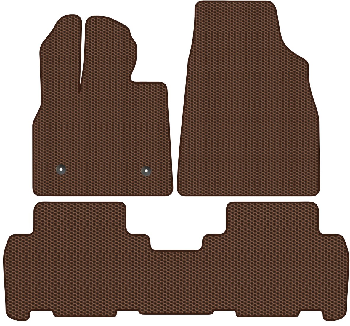 

Комплект ковриков для авто Alicosta BYD Tang II (suv 6 мест) 2022 - Н.В. (коричневый, сота)