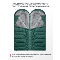 Спальный мешок RSP Outdoors Sleep 150 L (зелёный, молния слева)