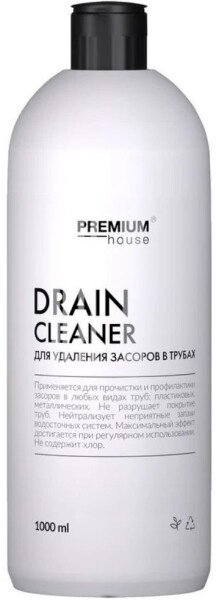 

Средство для труб Premium House Drain cleaner 1 л