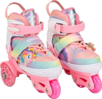 Cosmoride Fei + набор защиты (р-р 31-34, белый/розовый)