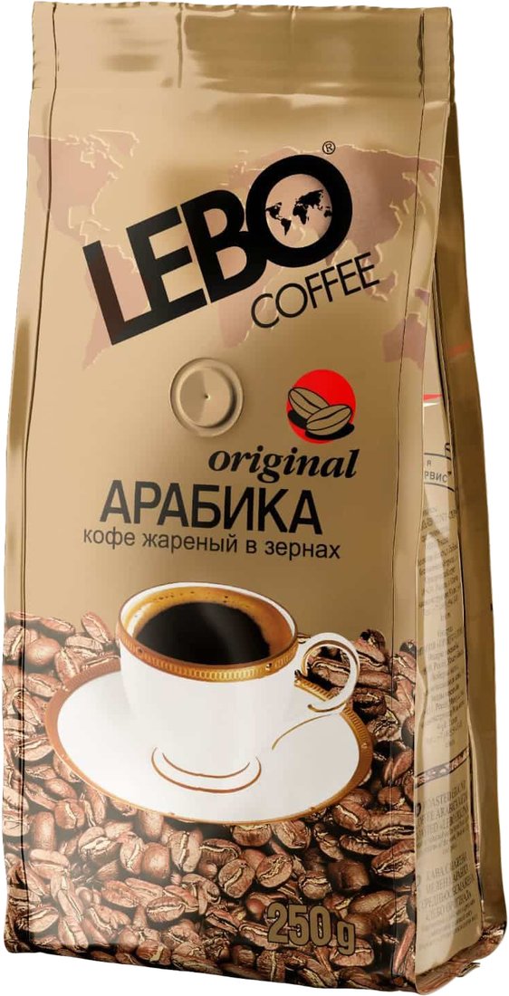 

Кофе LEBO Coffee Original Арабика среднеобжаренный зерновой 250г