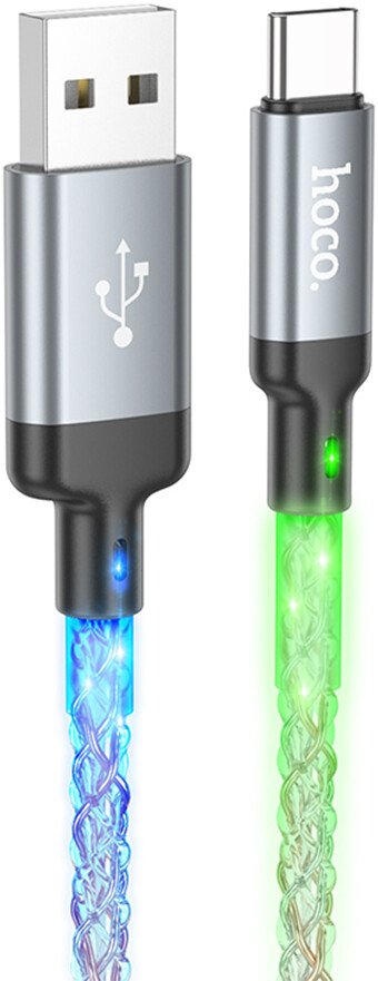 

Кабель Hoco U112 USB Type-C - USB Type-C (1 м, серый)