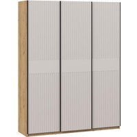 Шкаф-купе Трия Оскар Хилтон Т2 1800 271091 (ручка черная/дуб крафт золотой/кашемир сатин)