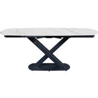 Кухонный стол Sheffilton SHT-T75 (белый мрамор/черный)