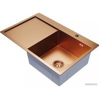 Кухонная мойка Mixline Pro 552920 (бронза, с сифоном)