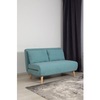 Диван DiArt Элли 1200 (велюр Selfie aquamarine/ножки светлые)