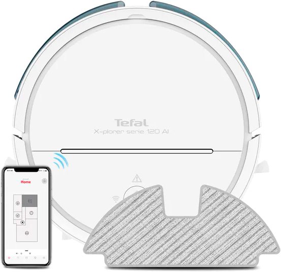 

Робот-пылесос Tefal X-Plorer Serie 120 Ai Animal & Allergy RG7867WH