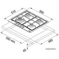 Варочная панель Franke FHTL 604 3G TC GF C