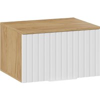 Тумба для обуви Трия Хилтон №4 251067 (дуб крафт золотой/белый матовый)