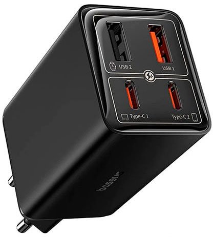 

Сетевое зарядное Baseus GaN6 Pro Fast Charger 2C + 2U 100W P10162705112-00 (черный)