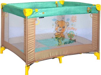 Игровой манеж Lorelli Play 2019 Beige&Green Honey Bear