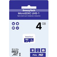 Карта памяти BreezyTech microSDHC Class 6 4GB (без адаптера)