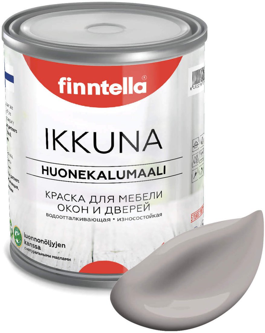 

Краска Finntella Ikkuna Laventeli Pitsi F-34-1-1-FL105 0.9 л (розовый/серый)