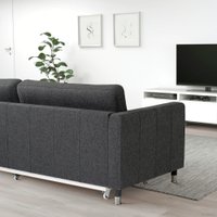 Диван Ikea Ландскруна 693.198.78 (гуннаред темно-серый/металл)