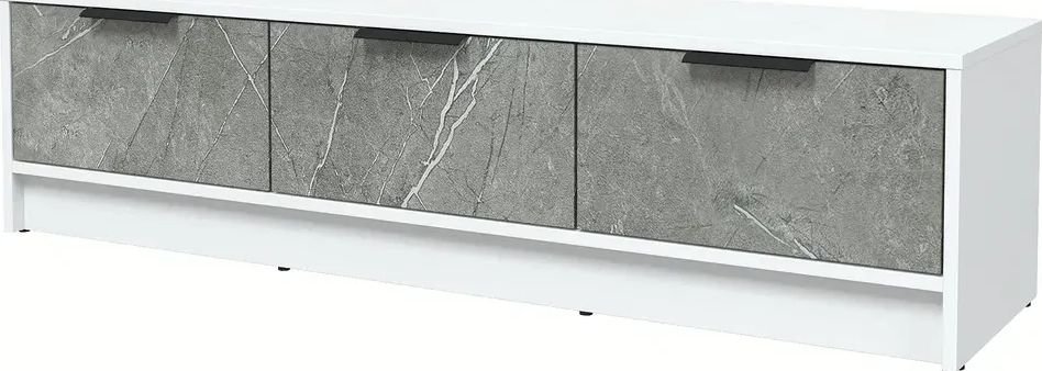 

Тумба Интерлиния ТВ Концепт КТ-ТВ3-35 Глосс (белый платинум/керамика)