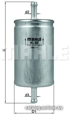 Топливный фильтр Mahle Knecht KL60