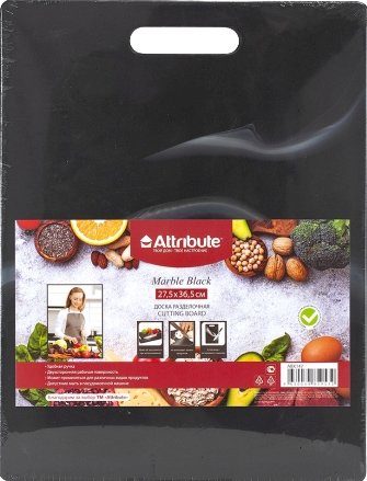 

Разделочная доска Attribute Marble Black ABX147
