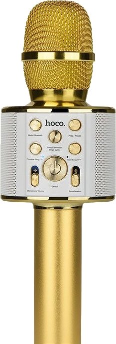 

Bluetooth-микрофон Hoco BK3 (золотистый)